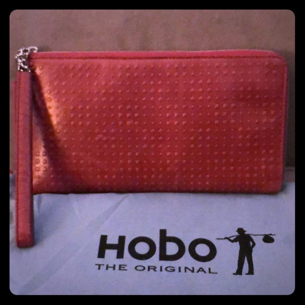 HOBO Rylan Carmine Wristlet Clutch